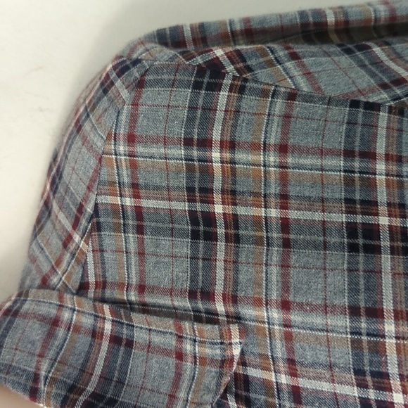 Johnny Was 3J Altivo Scarf Back Plaid Button Shirt - Picture 7 of 16